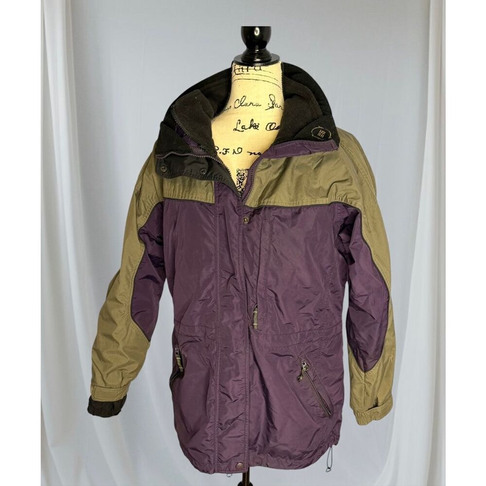 Vintage Columbia Sportswear Jacket M Purple Women's Full Zip Radial Sleeve Used